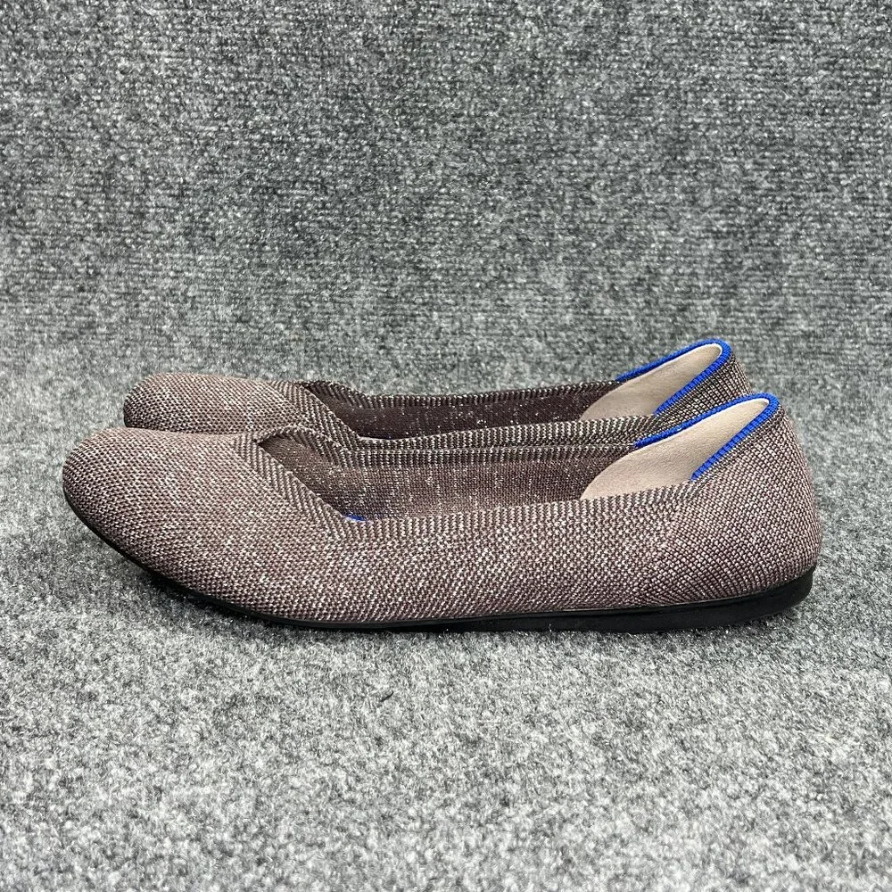 Rothy's The Flat Women's Size 10 Plum Sparkly Slip On Comfort Ballet Flats Shoes
